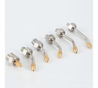 YUEKOPOU Stainless Steel 360° Steering Coolant Nozzle - High Pressure Cutting Oil Cooling/Air Blowing Nozzle for CNC Lathe Cutting(Thread M10*1.25 (10 Pcs),Pipe Length 30mm Spray Hole 2mm)