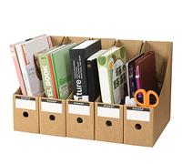 YUEKUNTJ 5 Pack Magazine File Holder Set Foldable Magazine Organizer Desktop Document Holder Rack Stationery Document Storage Box Premium File Stand for Desk School Dormitory Office Home