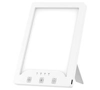 YUEKUNTJ SAD Lamp Adjustable 3000-6500K Daylight Therapy Light Portable Improve Mood Light with 3 Color Temperature 10 Brightness Levels 4 Timer Touch Control Happy Lamp for Home Office Travel