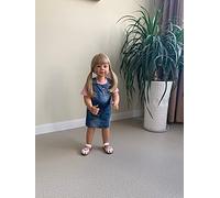 yuela 87CM Huge baby toddler girl lifelike artist desgin ball jointed real age2 dress model collectible doll high qualtity masterpiece