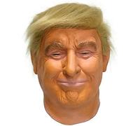 yuela Halloween Mask Donald Trump Latex Mask, Billionaire, American US President, Politician, Fancy Dress Cosplay Costume Party Decoration