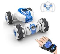 YueLi Remote Control Car Toy S-012 Gesture Induction Twisting Car Climbing Vehicle Kid's Gift Electric Toy Car with Rechargeable Battery for Boys, Children, Adolescents and Adults(Bule)