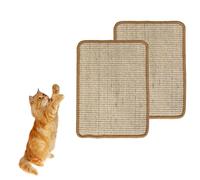 Yuelulala 2PCS Rabbit Scratch Mat Natural Bunny Scratching Pad Claws and Teeth Care Rabbit Mats for Bunny Pet Cage Bedding for Biting Sleeping Nesting Protect Carpets 40x30cm (A132-2)
