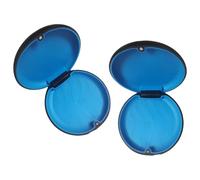 Yuelulala 2PCS Retainer Case,Cute Slim Aligner Case, Customized Magnetic Closure Orthodontic Retainer Case for Adhesive Braces Dental Floss Dental Mouthpieces Splints (A171-2)