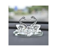 Yuelulala Boutique Wedding for Couple Crystal Swan Glass Ornaments Years Love Anniversary Presents for Wife Women Friends (A150-1)