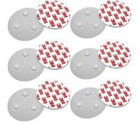 YUEMING 12 Pcs Magnetic Smoke Detector Mount Magnetic Adhesive Pads for Smoke Alarms Ø 70mm, No Drilling or Screws Magnet Holder Installation Tool for Smoke Fire Alarms Detector