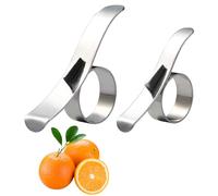 YUEMING 2Pcs Orange Peeler, Stainless Steel Orange Peeler Tool Citrus Peeler Fruit Peeler Grapefruit Peeler Portable Kitchen Gadget for Lemon and Shaddock Fruit Peeler