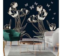 YueMingDi 3D Living Room Mural Home Décor Butterfly Flower Flower Landscape Tv Bedroom Wallpaper Living Room Mural-150Cm×105Cm
