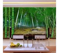 YueMingDi 3D Living Room Mural Home Decoration Green Plants Woods Living Room Sofa Tv Wallpaper-150Cm×105Cm