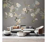 YueMingDi 3D Modern Mural Decorating Bedroom Flower Tree Branches Landscape Sofa Tv Wallpaper Art Background Wall-250Cm×170Cm
