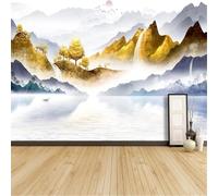 YueMingDi 3D Modern Mural Decorating Bedroom, Mountains, Lakes, Trees, Landscape, Office, Study, Living Room, Background Wallpaper-300Cm×210Cm