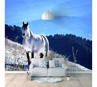 YueMingDi 3D Modern Mural Decoration Bedroom Animal Horse Woods Office Study Living Room Background Wallpaper-350Cm×256Cm