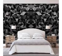 YueMingDi 3D Modern Mural Decoration Bedroom Black Minimalist Landscape Tv Background Home Decor Wallpaper-400Cm×280Cm