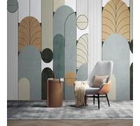 YueMingDi 3D Mural Home Wall Decoration Geometry Simple Landscape Landscape Living Room Bedroom Background Art Mural-400Cm×280Cm