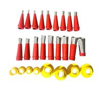Yuemsh Caulking Finisher Kit 18 Pcs Stainless Steel Caulking Nozzle Applicators with 8 Connection Bases for Bathroom Kitche