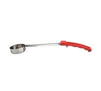 Yuemsh Pizza Spread Sauce Ladle Rubber Handle Flat Bottom Kitchen Cooking Spoon Stainless Steel Measuring Stir Soup Spoon -2 Oz
