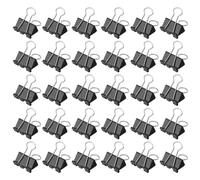 YUENPUN 150 PCS 25mm Bulldog Clips Small, Black Mini Binder Clips, Metal Foldback Clips for Office School Home