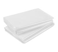 YUENPUN 2 PCS 2 x 10m Clear Polythene Sheeting, 1500g Thickened Plastic Cover Sheet, Anti-dust Furniture Cover, Garden Grow Polytunnel Cover Sheets for Gardening, Greenhouse, Waterproof Insulation