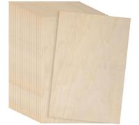 YUENPUN 20 PCS A4 Plywood Sheets, 300 x 200 x 2mm Rectangle Basswood Sheet, Unfinished Plywood Board for DIY Craft Project, Painting