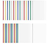 YUENPUN 30 PCS Translucent Report Covers with Sliding Bar, Plastic Slide Binder File Folder, A4 Clear Document Covers for Home, School, Office, 30.5 x 21.3cm