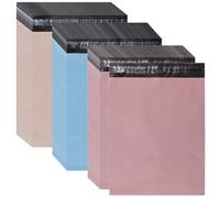 YUENPUN 300 PCS Colored Self-Seal Shipping Bags 28x35cm, Waterproof and Opaque Plastic Parcel Bags for Clothes, Boxes Transportation