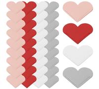 YUENPUN 40 PCS Leather Heart Bookmark, Corner Page Book Marks, Portable Book Accessories for Reading Enthusiasts