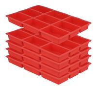 YUENPUN 5PCS Silicone Mini Loaf Pans, Non-Stick 9 Cavity Mini Loaf Tins, Bread Baking Molds for Mini Cakes, Bread, Brownie, Meatloaf, Cornbread,Cheesecake, 31x21x3cm