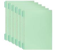 YUENPUN 6 Pack A4 Wirebound Lined Notebook, 120 Pages A4 Notepad with Perforated Edges 80GSM Paper Spiral Notebook for Home, Office Use