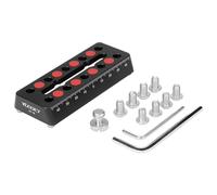 YUEOCT 100mm/3.94" Telescope Rail Bar Vixen Style Dovetail Mounting Plate, with M6 1/4" 3/8" Camera Screw for Telescope Saddle Mount Base OTA Equatorial Head Tripod Adapter Sky Astrophotography