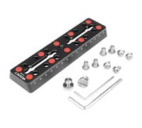 YUEOCT 160mm/6.3" Telescope Rail Bar Vixen Style Dovetail Mounting Plate, with M6 1/4" 3/8" Camera Screw for Telescope Saddle Mount Base OTA Equatorial Head Tripod Adapter Sky Astrophotography
