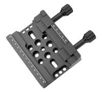 YUEOCT 2in1 Telescope Scope Dual Dovetail Saddle Clamp Mount Base for Losmandy Vixen Style Plate Rail Bar Adapter Astronomical Astronomy OTA Bracket Tripod Equatorial Head - Support Drop-in Mounting