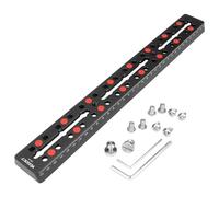 YUEOCT 350mm/13.8" Telescope Rail Bar Vixen Style Dovetail Mounting Plate, with M6 1/4" 3/8" Camera Screw for Telescope Saddle Mount Base OTA Equatorial Head Tripod Adapter Sky Astrophotography