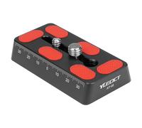 YUEOCT 80mm/3.15" Telescope Rail Bar Vixen Style Dovetail Mounting Plate, with 1/4" 3/8" D Ring Camera Screw for Telescope Saddle Mount Base OTA Equatorial Head Tripod Adapter Sky Astrophotography