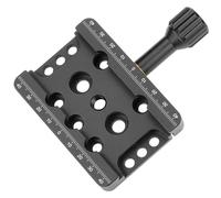 YUEOCT Telescope Dovetail Saddle Mount for Vixen Dovetail Plate Bar | with M6 M8 Countersunk Bores for Astronomical OTA Equatorial Head Tripod Adapter, Support Drop-in Mounting