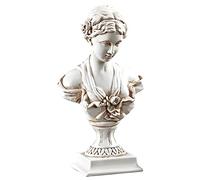 YUEOECOR 11.8" Classic Greek Venus de Milo Bust Statue, Resin Roman Goddess of Love and Beauty Sculpture Figurine for Home Décor, Large Antique
