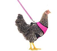 YUEPET Adjustable Chicken Harness with Leash Elastic Comfortable Breathable Pet Harness for Duck Goose Hen Traning Walking,Small
