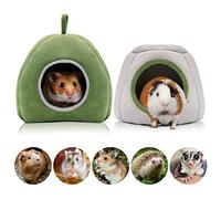 YUEPET Guinea Pig Bed 2 Pack - Washable Cage Accessories Small Animal Bed Hideout for Guinea Pig, Chinchilla, Hamsters, Hedgehog