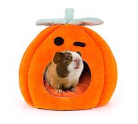 YUEPET Guinea Pig Bed Cave Winter Warm Cozy House Hideout for Dwarf Rabbit Bunny Ferret Hamster Chinchilla Hedgehog Fleece Washable Cage Nest Accessories