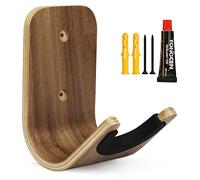 Yuepin Guitar Wall Hanger, Guitar Wall Mount, Solid Wood Composite Panel Guitar Hook Holder with Screws and Adhesive for Ukulele, Bass, Acoustic & Electric Guitar,Ukulele