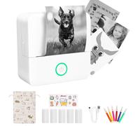 Yuepin Portable Thermal Printer, Bluetooth Thermal Label Printer, Wireless Mini Label Makers Sticker Printer with Multiple Templates for Home, School, Office Organization