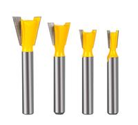 Yueqing Zhongji Dovetail Router Bit 1/4 Shank, Dovetail Jig for Router, 1/4" 3/8" 1/2" 5/8" Dia Wood Milling Cutter Tool for The Construction of Boxes Drawers Chests and Fine Casework Woodworking