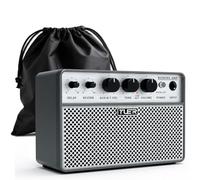 Yuer BA-10Pro 10W Acoustic Guitar Amp, Portable Vocal & Guitar Amplifier with Digital Delay/Reverb Effect Headphone Jack/OTG for Recording, Practice, Travel Guitars Amp with Carry Bag