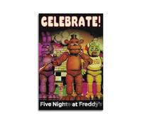 YUERBNC Five Night at Freddys Poster Vintage Wall Art Canvas Aesthetic Posters Music And Movies Decor Painting for Living Room Bed Room 12x18inch(30x45cm) Unframe-style
