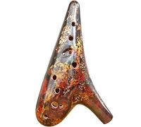 YUESFZ Ocarina, 12-hole Midrange C-tune Professional Instrument, Enlightenment Ancient Wind Instruments, (Color : Multi-colored, Size : 12 hole-AC)