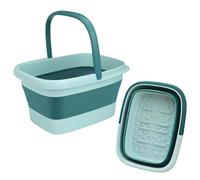 YUESIKJ Foldable Foot Bath, Foot Bath with Massage Nubs, Foot Tub with Handle for Soothing Relaxation of the Feet (Green)