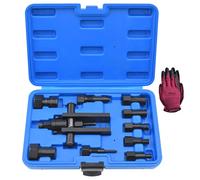 Yuesstloo 10Pcs Motorcycle Bearing Extractor Puller Tool Kit, Professional Blind Hole Inner Bearing Extractor & Removal Tool Set for 8-25mm Bearings, Suitable for Various Motorcycle Wheel Bearings