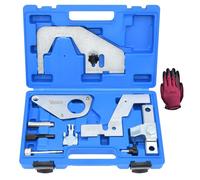 Yuesstloo Engine Camshaft Timing Locking Tool Kit, Compatible with Jaguar Land Rover Evoque 2.0T Ford Focus 2.0 Ecoboost Ti-VCT Mondeo Focus, Replace 303-1504 303-1595, with Carrying Case & Gloves