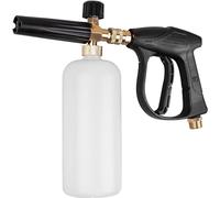 YUET 1/4" Quick Release Snow Foam Lance Foam Gun - 1L Adjustable Nozzle Foam Cannon Bottle Soap Dispenser Sprayer for Pressure Washer Jet Wash Gun, Perfect for Car Wash and Courtyard Cleaning