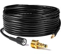 YUET 10M Pressure Washer Hose for Kärcher K2-K7 & New Yellow-Button Guns | for Kärcher Hose Replacement M22-14mm with QC Fit All K2-K7 Machine & New Yellow-Button Gun, Not for Old Black-Button Gun