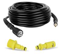 YUET 15M High Pressure Washer Hose with O-Ring Adapter & M22(14mm) to Quick Connector Convert for Kärcher All K2 Models (New & Old), K3, K4, K5, K7, Kink-Resistant 5800PSI Replacement Hose